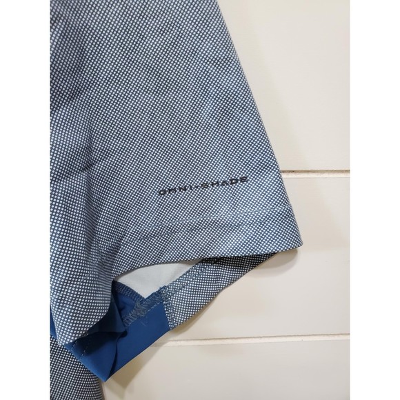 Columbia mens size XL short sleeve Omni shade sun reflecting shiny t-shirt blue - Picture 4 of 5